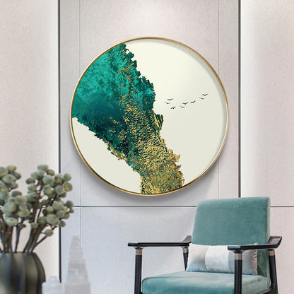 Vivolux | Pastellfarbener abstrakter Leinwandtexturiert skandinavischer Stil Mädchen Schlafzimmer Wandkunst Druck