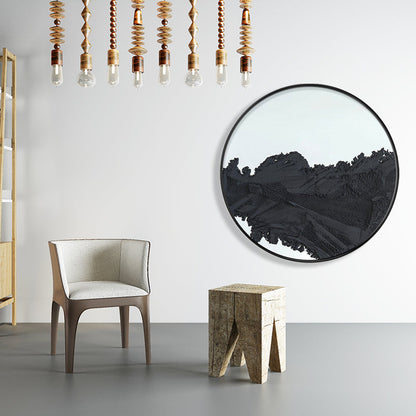 Vivolux | Pastellfarbener abstrakter Leinwandtexturiert skandinavischer Stil Mädchen Schlafzimmer Wandkunst Druck