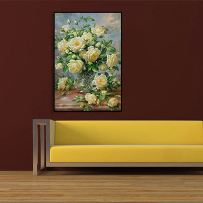 Vivolux | Canvas Texturierten Kunst Druck Impressionismus Blumen Arrangement Malerei, Mehrere Größen