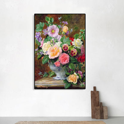 Vivolux | Canvas Texturierten Kunst Druck Impressionismus Blumen Arrangement Malerei, Mehrere Größen