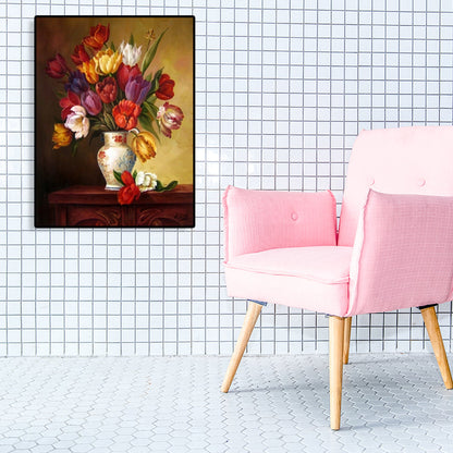 Vivolux | Canvas Texturierten Kunst Druck Impressionismus Blumen Arrangement Malerei, Mehrere Größen