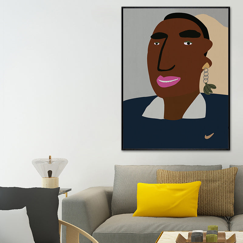 Vivolux | Nordic Cartoon Figur Leinwand für Schlafzimmer Illustriation Wanddeko, Mehrere Größen