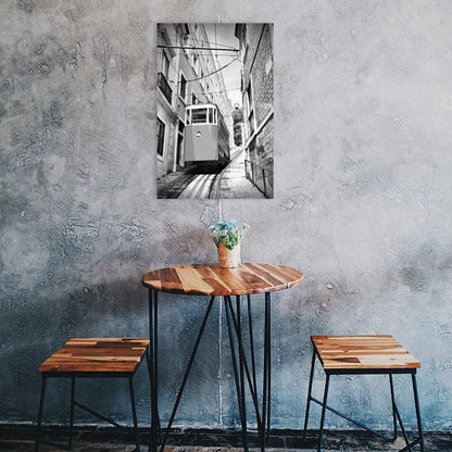 Vivolux | Texturierte berühmte Wahrzeichen Kunstdruck Leinwand Vintage-Stil Gemälde für das Mädchenzimmer