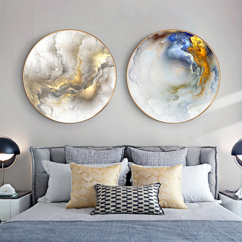 Vivolux | Abstracte Leinwandkunstdruck für das Esszimmer in hellen Farben, mehrere Größen erhältlich