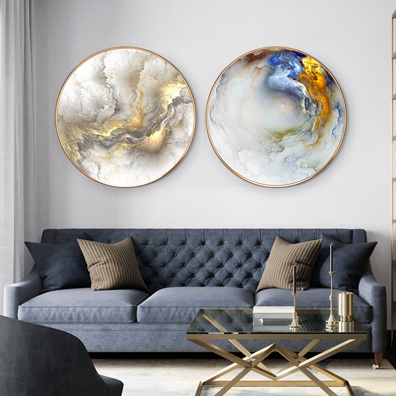 Vivolux | Abstracte Leinwandkunstdruck für das Esszimmer in hellen Farben, mehrere Größen erhältlich