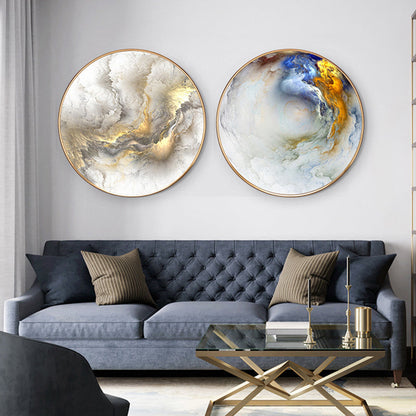 Vivolux | Abstracte Leinwandkunstdruck für das Esszimmer in hellen Farben, mehrere Größen erhältlich