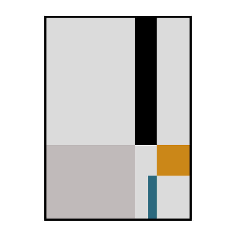 Vivolux | Illustration Geometrische Kunstdruck Texturiert Minimalismus Wohnzimmer Leinwand in Helle Farbe