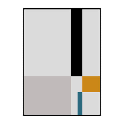 Vivolux | Illustration Geometrische Kunstdruck Texturiert Minimalismus Wohnzimmer Leinwand in Helle Farbe