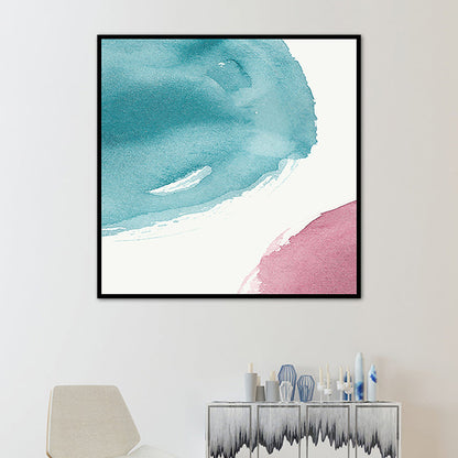 Vivolux | Weiche Farbe Moderne Kunst Leinwand Aquarell Gemälde für das Esszimmer, Mehrere Größen Optionen