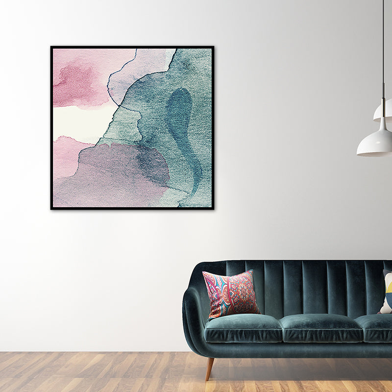 Vivolux | Weiche Farbe Moderne Kunst Leinwand Aquarell Gemälde für das Esszimmer, Mehrere Größen Optionen
