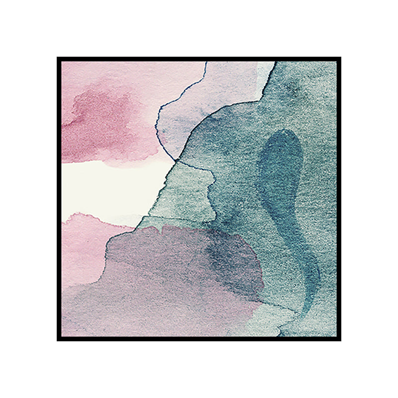 Vivolux | Weiche Farbe Moderne Kunst Leinwand Aquarell Gemälde für das Esszimmer, Mehrere Größen Optionen