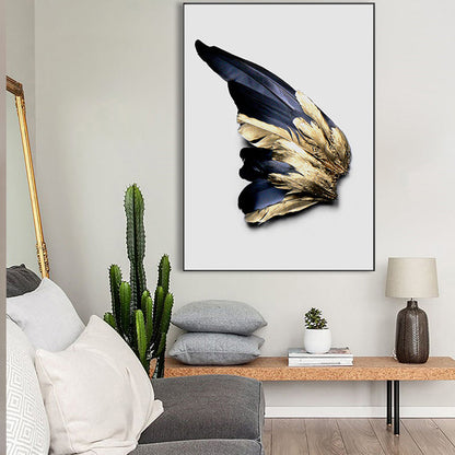 Vivolux | Vogel Federn Fotografie Wand Dekor Zeitgenössische Leinwandmalerei, multiple Größen