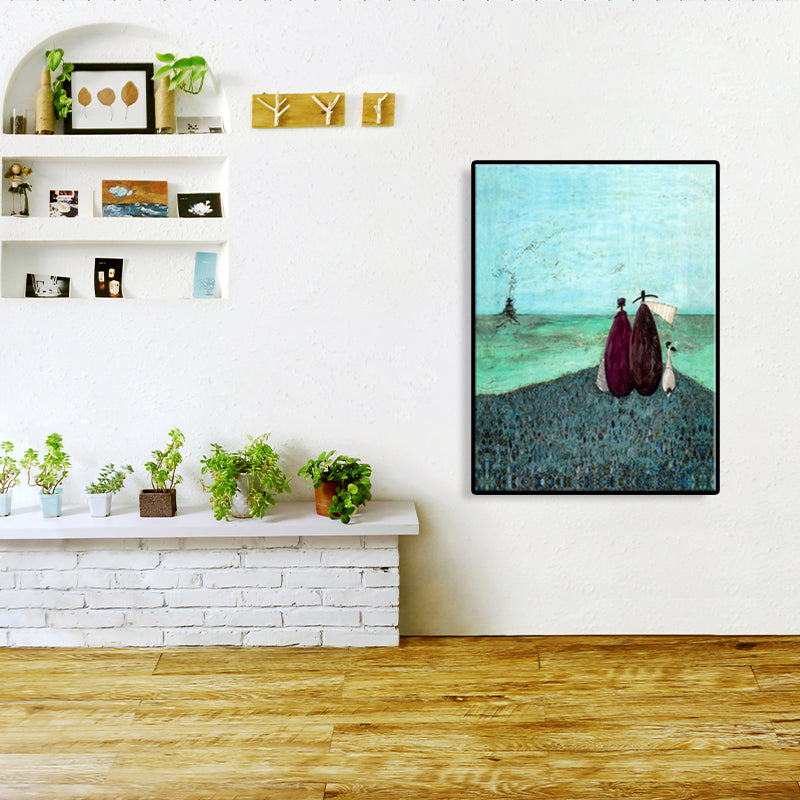 Vivolux | Canvas Texturiertes Kunstdruck Abstrakter Expressionismus Spielende Figur Malerei, Mehrere Größen