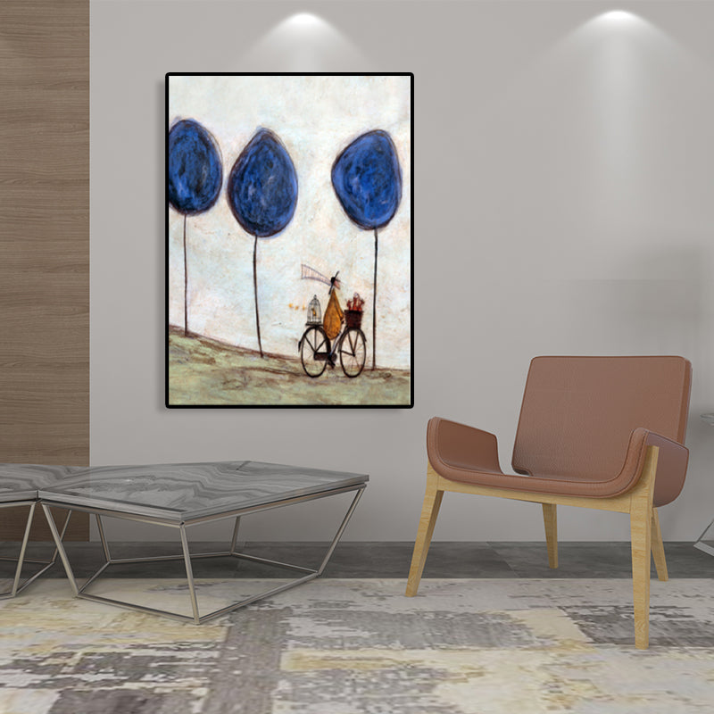 Vivolux | Canvas Texturiertes Kunstdruck Abstrakter Expressionismus Spielende Figur Malerei, Mehrere Größen