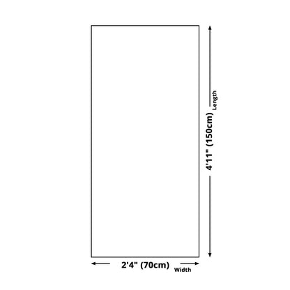 Vivolux | Blauwe und grüne Tropix-Leinwandkunst Foto Weg zum Meer Wanddekoration für Wohnzimmer