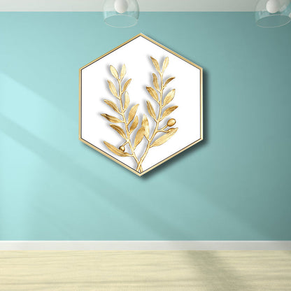 Vivolux | Nordic Plating Leaves Wanddeko Jungenzimmer Leinwanddruck in sanften Farben, mehrere Größen