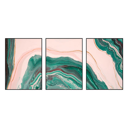 Vivolux | Aquarellmuster-Leinwanddruck Sanfte Farben Moderne Kunststil Malerei für Wohnzimmer