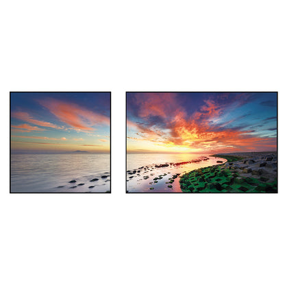 Vivolux | Pastel Zeeland landschap wanddecoratie natuurscène moderne multi-piece canvas voor slaapkamer