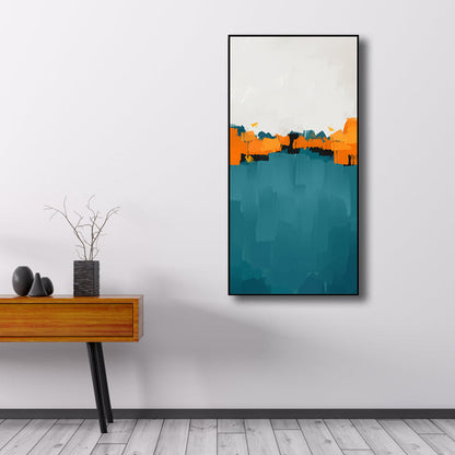 Vivolux | Helle Farben Pinselstrich Leinwand Moderne Kunststil Texturierte Wanddekoration für das Wohnzimmer