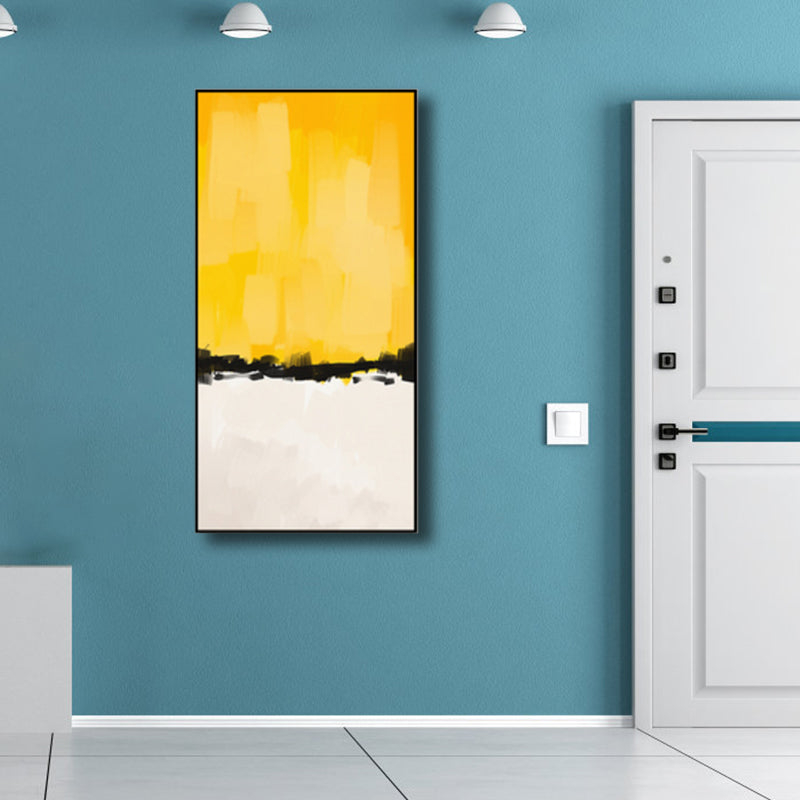 Vivolux | Helle Farben Pinselstrich Leinwand Moderne Kunststil Texturierte Wanddekoration für das Wohnzimmer