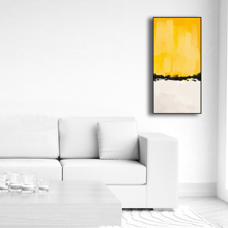 Vivolux | Helle Farben Pinselstrich Leinwand Moderne Kunststil Texturierte Wanddekoration für das Wohnzimmer