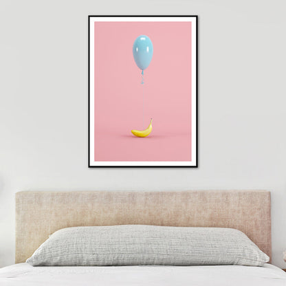 Vivolux | Balloon-Leinwanddruck Nordische Ästhetik Stillleben Wandkunst Dekor in Pastellfarbe