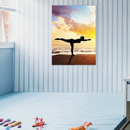 Vivolux | Lichte kleur Sport Meisje Canvas Hedendaags Stijl Textuur Wanddecoratie voor Eetkamer