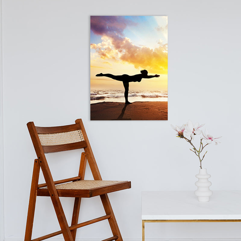 Vivolux | Lichte kleur Sport Meisje Canvas Hedendaags Stijl Textuur Wanddecoratie voor Eetkamer