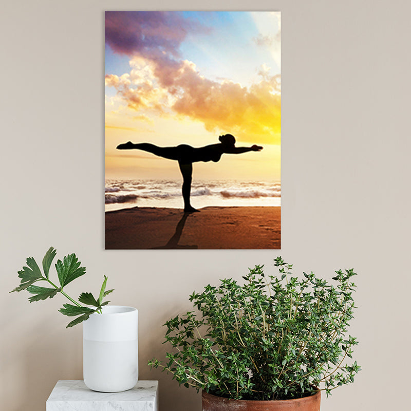 Vivolux | Lichte kleur Sport Meisje Canvas Hedendaags Stijl Textuur Wanddecoratie voor Eetkamer