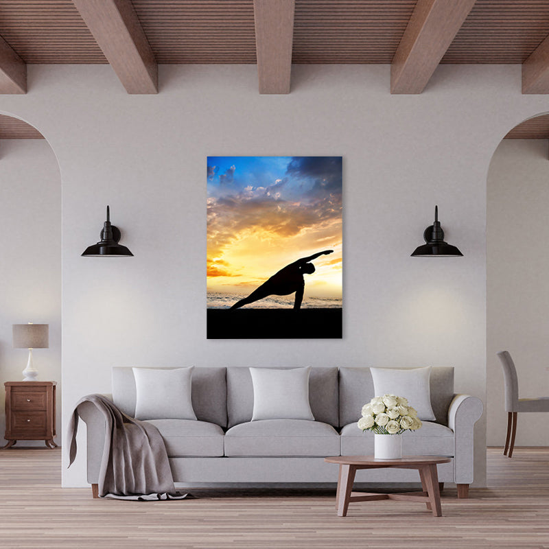 Vivolux | Lichte kleur Sport Meisje Canvas Hedendaags Stijl Textuur Wanddecoratie voor Eetkamer