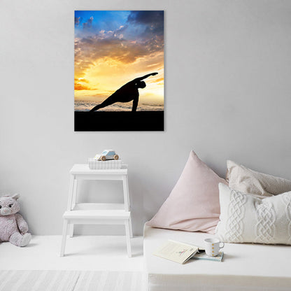 Vivolux | Lichte kleur Sport Meisje Canvas Hedendaags Stijl Textuur Wanddecoratie voor Eetkamer