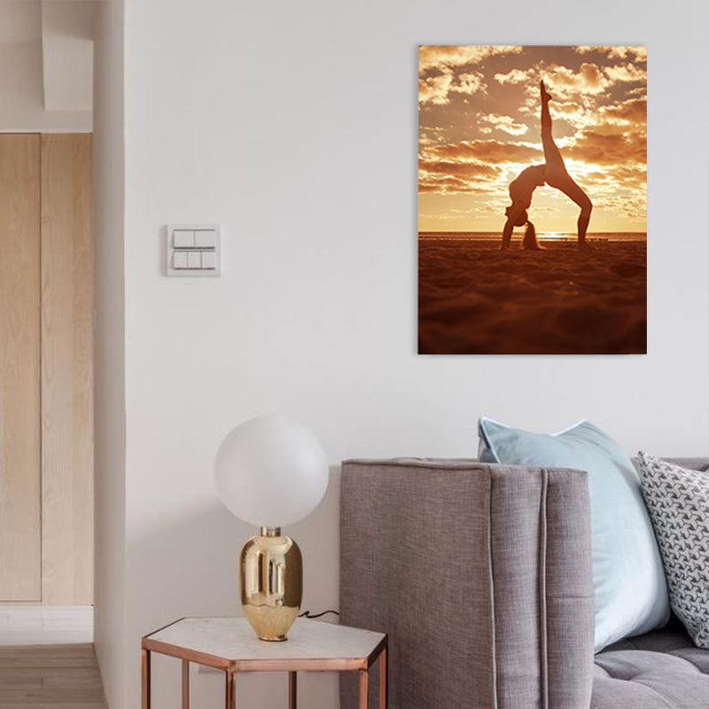 Vivolux | Lichte kleur Sport Meisje Canvas Hedendaags Stijl Textuur Wanddecoratie voor Eetkamer