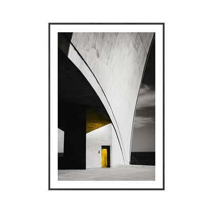 Vivolux | Neugebäude Malerei Graue Leinwand Kunstdruck Texturiert, Mehrere Größen Verfügbar