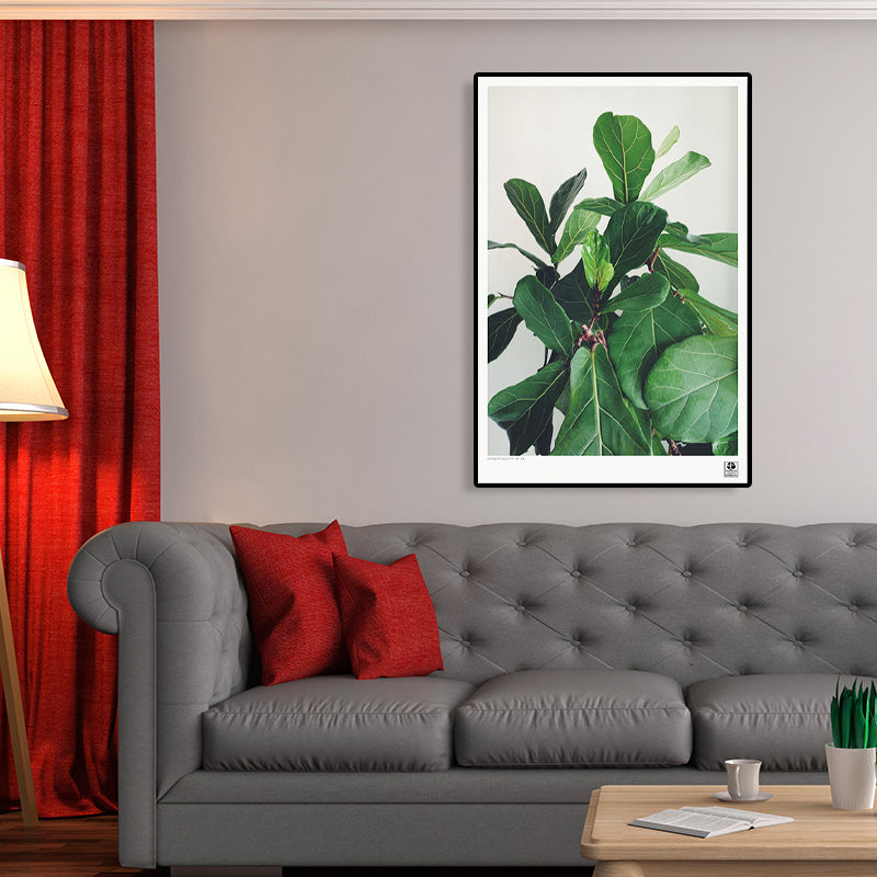 Vivolux | Texturiertes Botanisches Kunstdruck-Leinwand Skandinavischer Stil Gemälde für Mädchenzimmer
