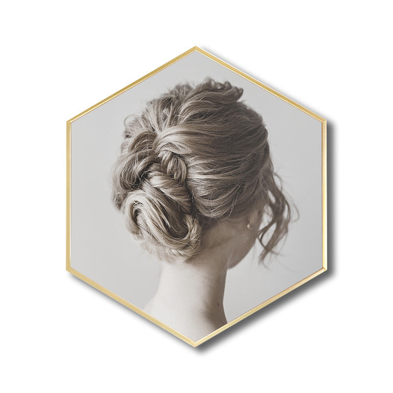 Vivolux | Modisches Muster Wanddekor Nordisch Texturiert Mädchen Schlafzimmer Leinwand, Verschiedene Größen