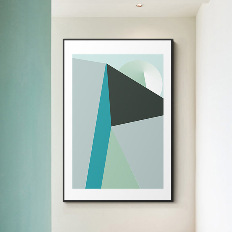 Vivolux | Pastel kleur geometrisch canvas abstract moderne stijl textuur muurkunst print voor hal
