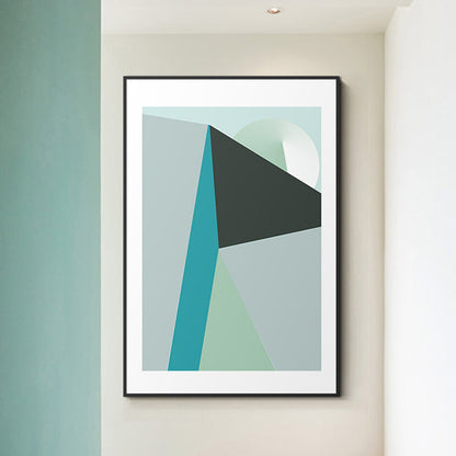 Vivolux | Pastel kleur geometrisch canvas abstract moderne stijl textuur muurkunst print voor hal