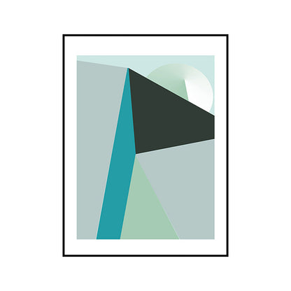 Vivolux | Pastel kleur geometrisch canvas abstract moderne stijl textuur muurkunst print voor hal
