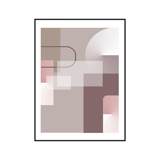 Vivolux | Pastel kleur geometrisch canvas abstract moderne stijl textuur muurkunst print voor hal