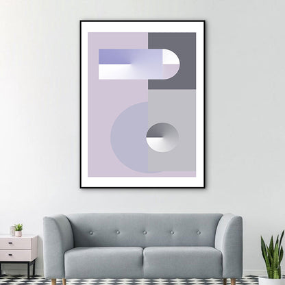 Vivolux | Pastel kleur geometrisch canvas abstract moderne stijl textuur muurkunst print voor hal