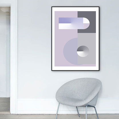 Vivolux | Pastel kleur geometrisch canvas abstract moderne stijl textuur muurkunst print voor hal