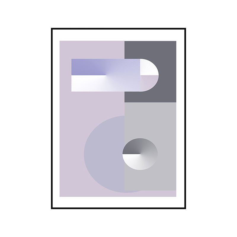 Vivolux | Pastel kleur geometrisch canvas abstract moderne stijl textuur muurkunst print voor hal