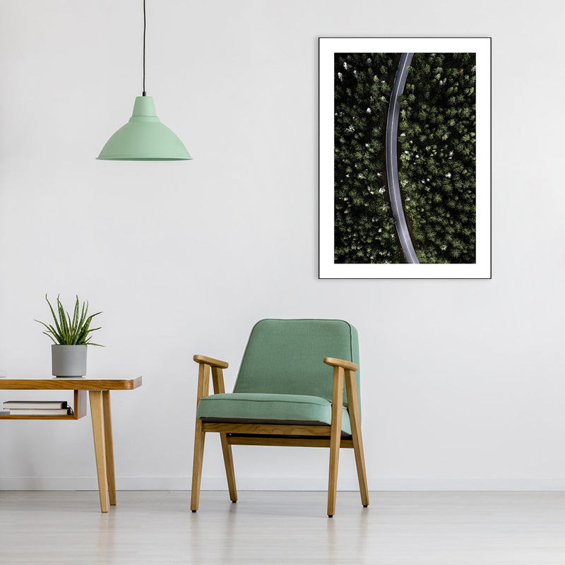 Vivolux | Zarte Farbstraßenlandschaft Malerei Texturiertes Kunstwerk Druck für Schlafzimmer, Mehrere Größen