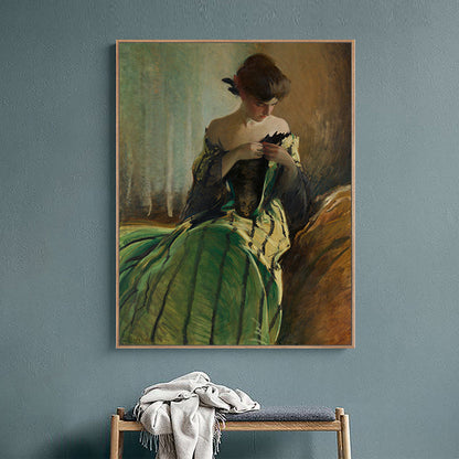 Vivolux | Impressionismus Stil Wandkunst Druck Sanfte Farben Elegante Jungfrau Gemälde, Verschiedene Größen