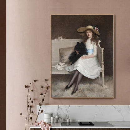 Vivolux | Impressionismus Stil Wandkunst Druck Sanfte Farben Elegante Jungfrau Gemälde, Verschiedene Größen