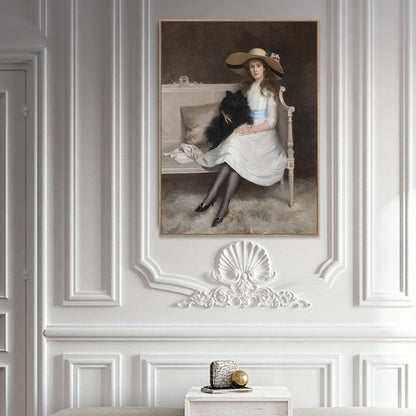 Vivolux | Impressionismus Stil Wandkunst Druck Sanfte Farben Elegante Jungfrau Gemälde, Verschiedene Größen