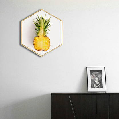 Vivolux | Skandinavischer Stil Leckere Früchte Leinwand Helle Farbige Texturierte Kunstdruck für Esszimmer