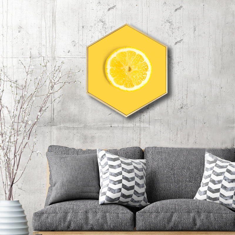 Vivolux | Skandinavischer Stil Leckere Früchte Leinwand Helle Farbige Texturierte Kunstdruck für Esszimmer