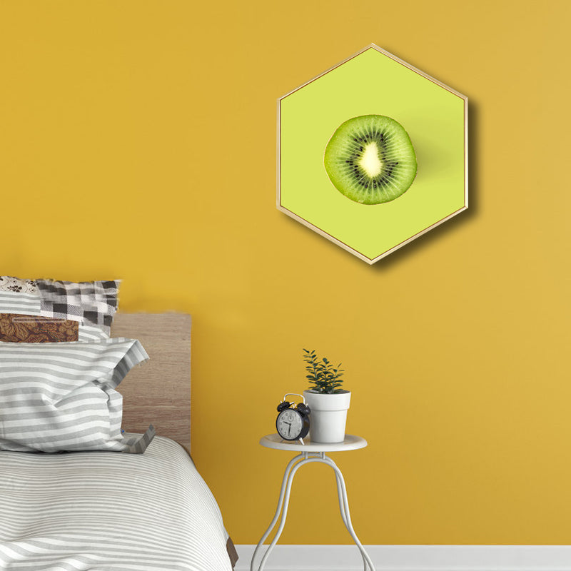 Vivolux | Skandinavischer Stil Leckere Früchte Leinwand Helle Farbige Texturierte Kunstdruck für Esszimmer