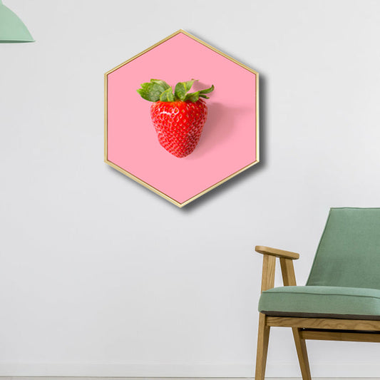 Vivolux | Skandinavischer Stil Leckere Früchte Leinwand Helle Farbige Texturierte Kunstdruck für Esszimmer